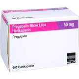 Abbildung: Pregabalin Micro Labs 50 mg Hartkapseln Hartkapseln, 100 St PZN 18153595