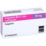 Abbildung: Pregabalin Micro Labs 50 mg Hartkapseln Hartkapseln, 21 St PZN 18153721