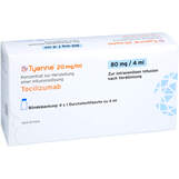 Abbildung: Tyenne 20 mg / ml 80 mg Konzentrat zur Herstellung einer Infusionslösung Infusionslösungskonzentrat, 4 St PZN 18817569