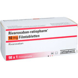 Abbildung: Rivaroxaban-ratiopharm 10 mg Filmtabletten Filmtabletten, 98 St PZN 18826775