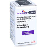 Abbildung: Mounjaro 2,5 mg Injektionslösung i.e.Dsflasche Injektionslösung, 1 St PZN 18863440