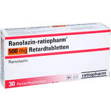 Abbildung: Ranolazin-ratiopharm 500 mg Retardtabletten Retard-Tabletten, 30 St PZN 19114433