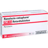 Abbildung: Ranolazin-ratiopharm 750 mg Retardtabletten Retard-Tabletten, 30 St PZN 19114479