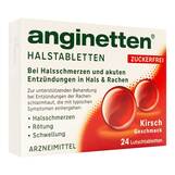 Abbildung: Anginetten Halstabletten zuckerfrei Kirsche Lutschtabletten, 24 St PZN 19288446