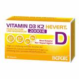 Produktbild Vitamin D3 K2 Hevert + Calcium und Magnesium 2000 IE Kapseln 