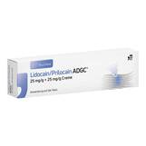Abbildung: Lidocain / Prilocain ADGC 25 mg / g + 25 mg / g Creme Creme, 30 g PZN 19360853