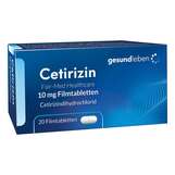 Abbildung: Cetirizin Fair-Med Healthcare 10 mg Filmtabletten Filmtabletten, 50 St PZN 19407997