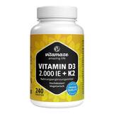 Produktbild Vitamin D3 K2 2000 I.E. / 100 µg hochdosiert Tabletten 