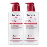 Abbildung: Eucerin pH5 Waschlotion empfindliche Haut Duschgel, 2X400 ml PZN 19491472