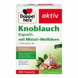 Abbildung: Doppelherz Knoblauch Kapseln mit Mistel + Weißdorn + Vitamin B1 Kapseln, 480 St PZN 19765739