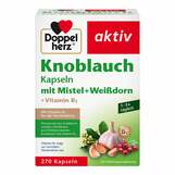 Abbildung: Doppelherz Knoblauch Kapseln mit Mistel + Weißdorn + Vitamin B1 Kapseln, 270 St PZN 19765745