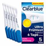 Abbildung: Clearblue Schwangerschaftstest frühe Erkennung Test, 5 St PZN 19902811
