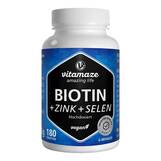 Produktbild Biotin 10 mg hochdosiert + Zink + Selen Tabletten