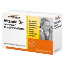 Vitamin B6 ratiopharm 40 mg Filmtabletten Vitamin B6 ratiopharm 40 mg Filmtabletten