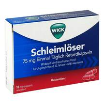 WICK Schleimlöser 75 mg Einmal Täglich Retardkapseln WICK Schleimlöser 75 mg Einmal Täglich Retardkapseln