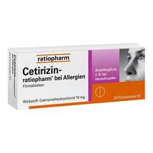 Cetirizin ratiopharm b.Allergie 10 mg Filmtabletten Cetirizin ratiopharm b.Allergie 10 mg Filmtabletten