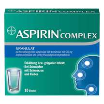 Aspirin Complex Beutel mit Granulat zur Herstellung einer Suspension zum Einnehmen Aspirin Complex Beutel mit Granulat zur Herstellung einer Suspension zum Einnehmen