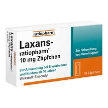 Laxans ratiopharm 10 mg Zäpfchen Laxans ratiopharm 10 mg Zäpfchen
