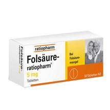 Folsäure Ratiopharm 5 mg Tabletten Folsäure Ratiopharm 5 mg Tabletten