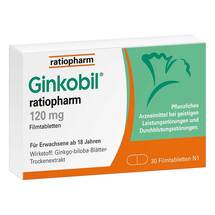 Ginkobil ratiopharm 120 mg Filmtabletten Ginkobil ratiopharm 120 mg Filmtabletten