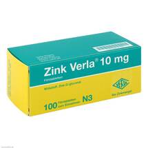 Zink Verla 10 mg Filmtabletten Zink Verla 10 mg Filmtabletten