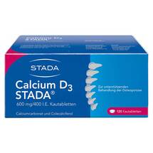 Calcium D3 STADA 600 mg / 400 I.E. Kautabletten Calcium D3 STADA 600 mg / 400 I.E. Kautabletten