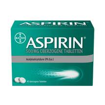 Aspirin 500 mg überzogene Tabletten Aspirin 500 mg überzogene Tabletten