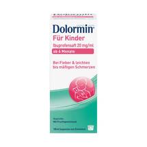 Dolormin für Kinder Ibuprofensaft 20 mg / ml Suspension Dolormin für Kinder Ibuprofensaft 20 mg / ml Suspension