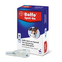 Bolfo Spot-On Fipronil 134 mg Lösung für mittelgroße Hunde Bolfo Spot-On Fipronil 134 mg Lösung für mittelgroße Hunde