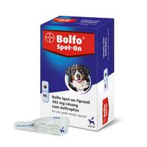 Bolfo Spot-On Fipronil 402 mg Lösung für sehr große Hunde Bolfo Spot-On Fipronil 402 mg Lösung für sehr große Hunde