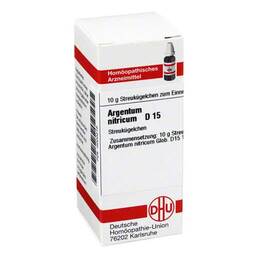 Abbildung: Argentum nitricum D 15 Globuli Globuli, 10 g PZN 00000218