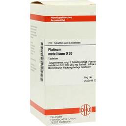 Abbildung: Platinum metallicum D 30 Tabletten Tabletten, 200 St PZN 00001850