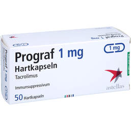 Abbildung: Prograf 1 mg Hartkapseln 50 St, Hartkapseln PZN 00003659