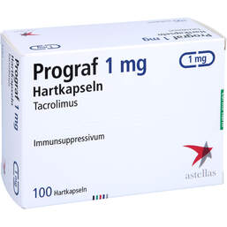 Abbildung: Prograf 1 mg Hartkapseln 100 St, Hartkapseln PZN 00003665