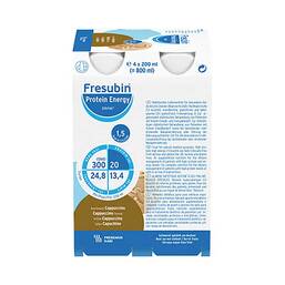 Abbildung: Fresubin Protein Energy Drink Cappuccino 8X4X200 ml, Flüssigkeit PZN 00005859