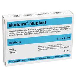 Abbildung: Aluderm Aluplast Wundverband Pf Pflaster, 1 St PZN 00007806
