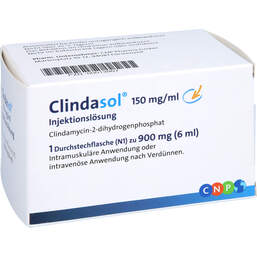 Abbildung: Clindasol 150 mg / ml Injektionslösung 900 mg 6 ml, Injektionslösung PZN 00013907