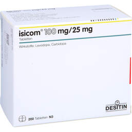 Abbildung: Isicom 100 mg / 25 mg Tabletten 200 St, Tabletten PZN 00013994