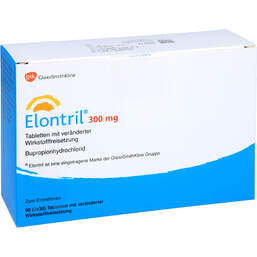 Abbildung: Elontril 300 mg Tabletten 3X30 St, Tablette mit veränderter Wirkstofffreisetzung PZN 00017897