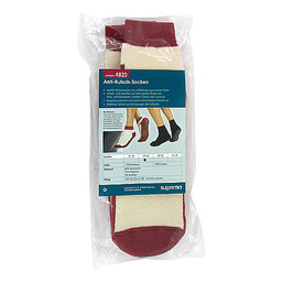 Abbildung: Suprima Anti Rutsch Socken Größe 39 / 42 bordeaux 2 St PZN 00020480