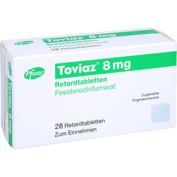 Abbildung: Toviaz 8 mg Retardtabletten 28 St, Retard-Tabletten PZN 00020540