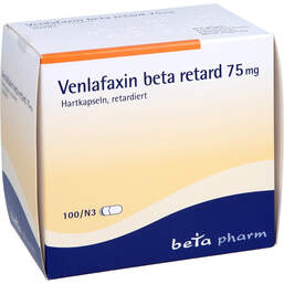 Abbildung: Venlafaxin beta retard 75 mg Hartkapseln 100 St, Retard-Kapseln PZN 00021048