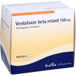 Abbildung: Venlafaxin beta retard 150 mg Hartkapseln 100 St, Retard-Kapseln PZN 00021083