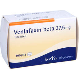Abbildung: Venlafaxin beta 37,5 mg Tabletten 100 St, Tabletten PZN 00021143