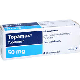 Abbildung: Topamax 50 mg Filmtabletten 50 St, Filmtabletten PZN 00026643