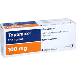 Abbildung: Topamax 100 mg Filmtabletten 50 St, Filmtabletten PZN 00026695