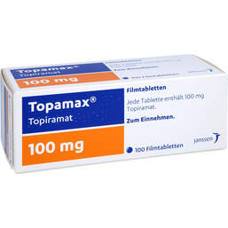 Abbildung: Topamax 100 mg Filmtabletten 100 St, Filmtabletten PZN 00026703