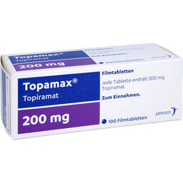 Abbildung: Topamax 200 mg Filmtabletten 100 St, Filmtabletten PZN 00026726