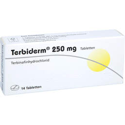 Abbildung: Terbiderm 250 mg Tabletten 14 St, Tabletten PZN 00027430