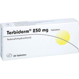 Abbildung: Terbiderm 250 mg Tabletten 28 St, Tabletten PZN 00029021